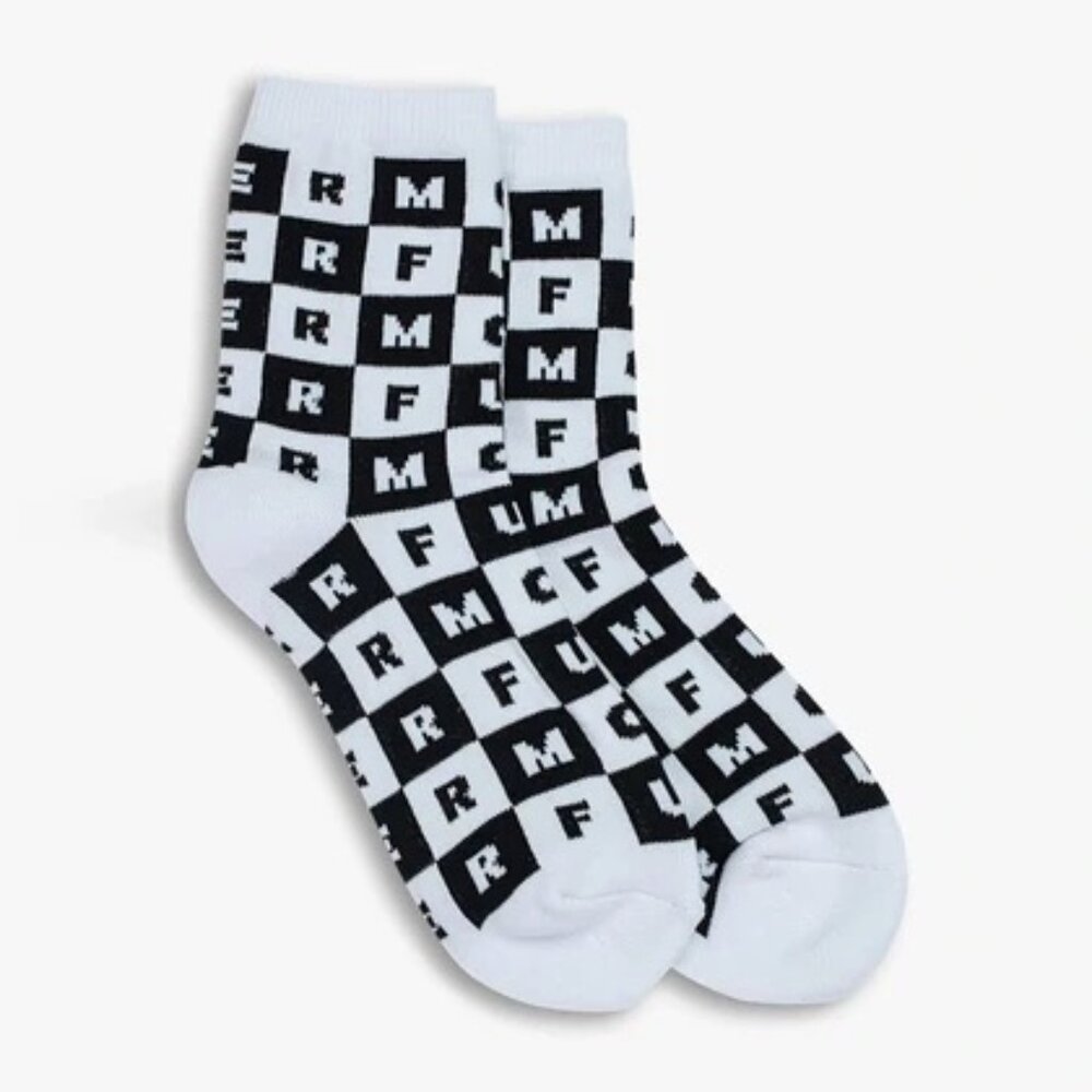 MOTHER baby steps socks chekered Mother F**cker